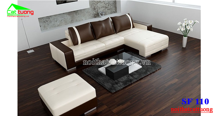 sofa da cao cấp SF110