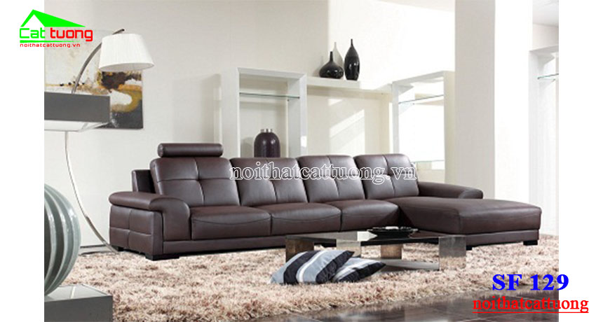 sofa da hiện đại SF129