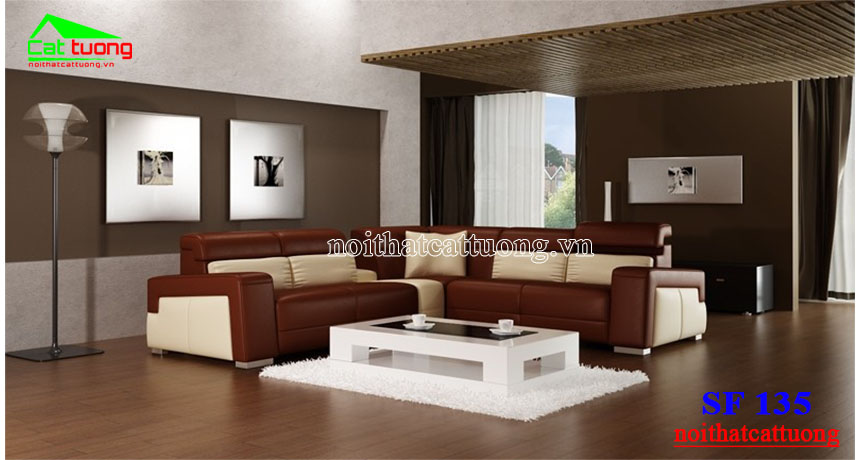 sofa da cao cấp SF135