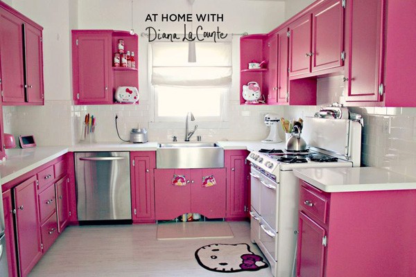 Ngắm căn bếp Hello Kitty siêu đáng yêu