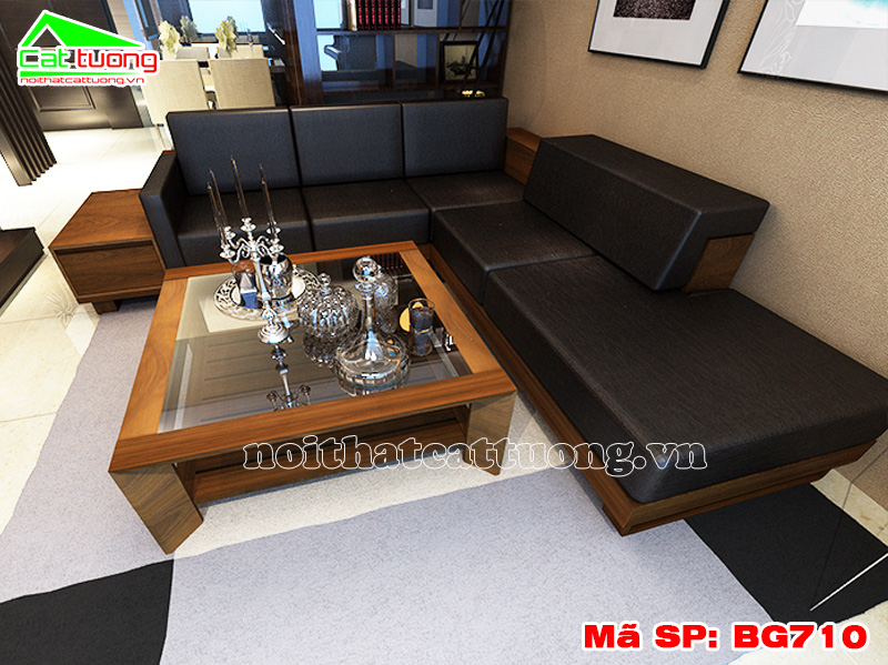 Sofa gỗ óc chó BG710