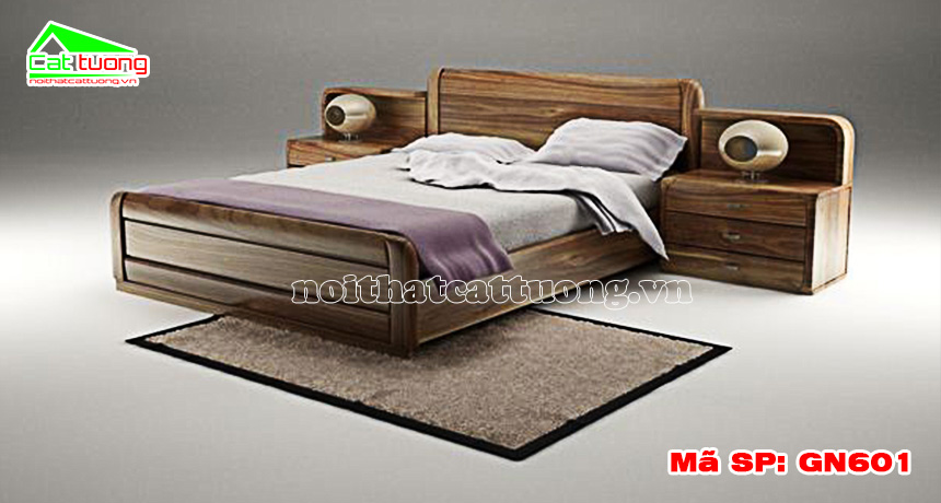 giường ngủ gỗ óc chó GN601