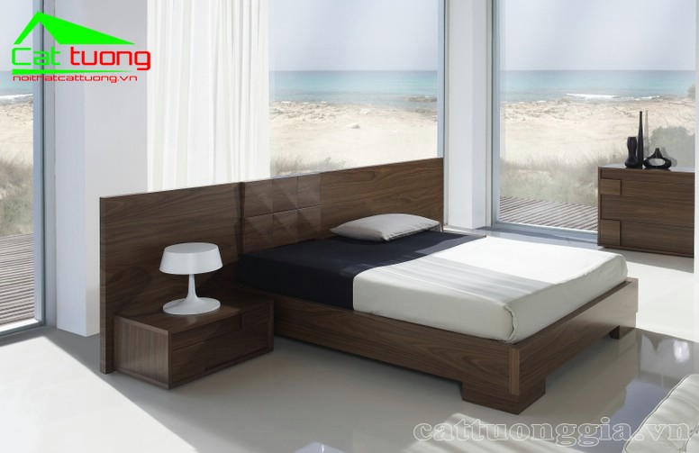 Giường ngủ gỗ tự nhiên đẹp, giá rẻ tại Hà Nội