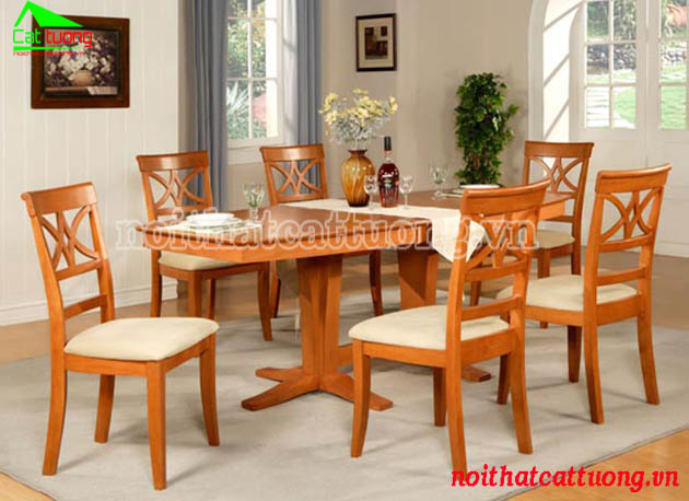 Những bộ bàn ăn 6 ghế đẹp lung linh