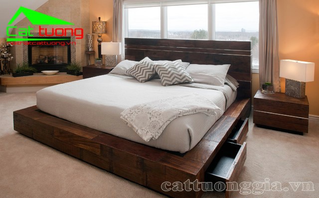 4 mẫu giường gỗ cao cấp hiện đại và sang trọng