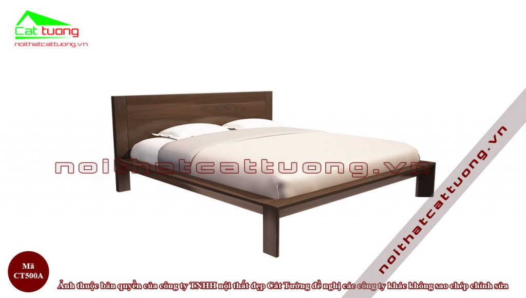 Giường ngủ gỗ óc chó CT500