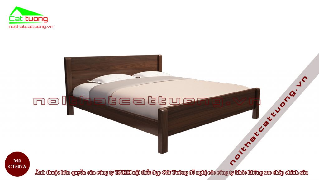 Giường ngủ gỗ Óc Chó CT507