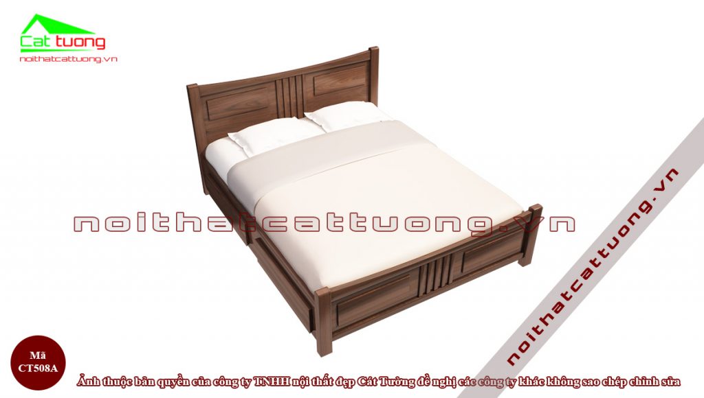 giường ngủ gỗ Óc Chó CT508 