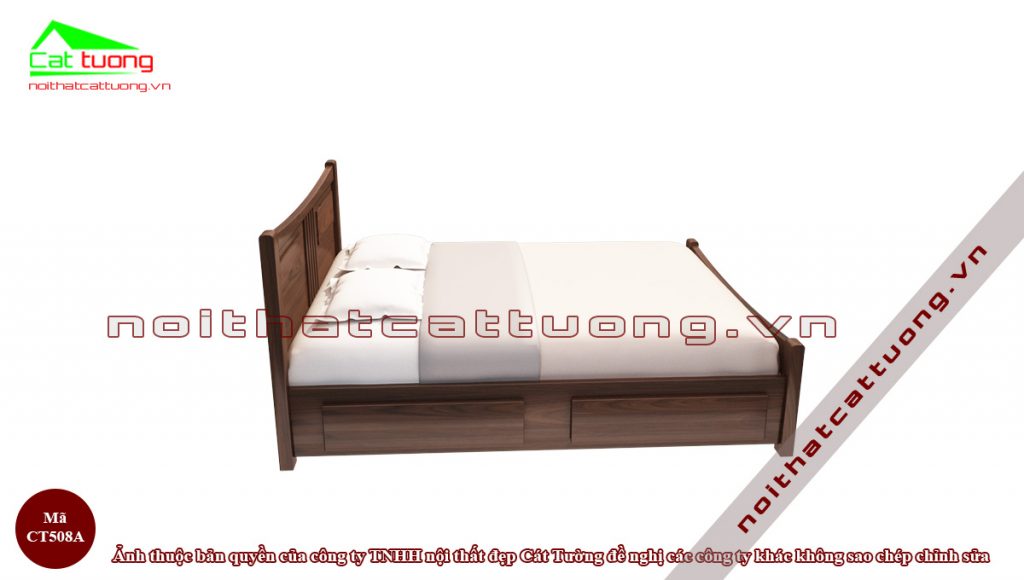 giường ngủ gỗ óc chó CT508