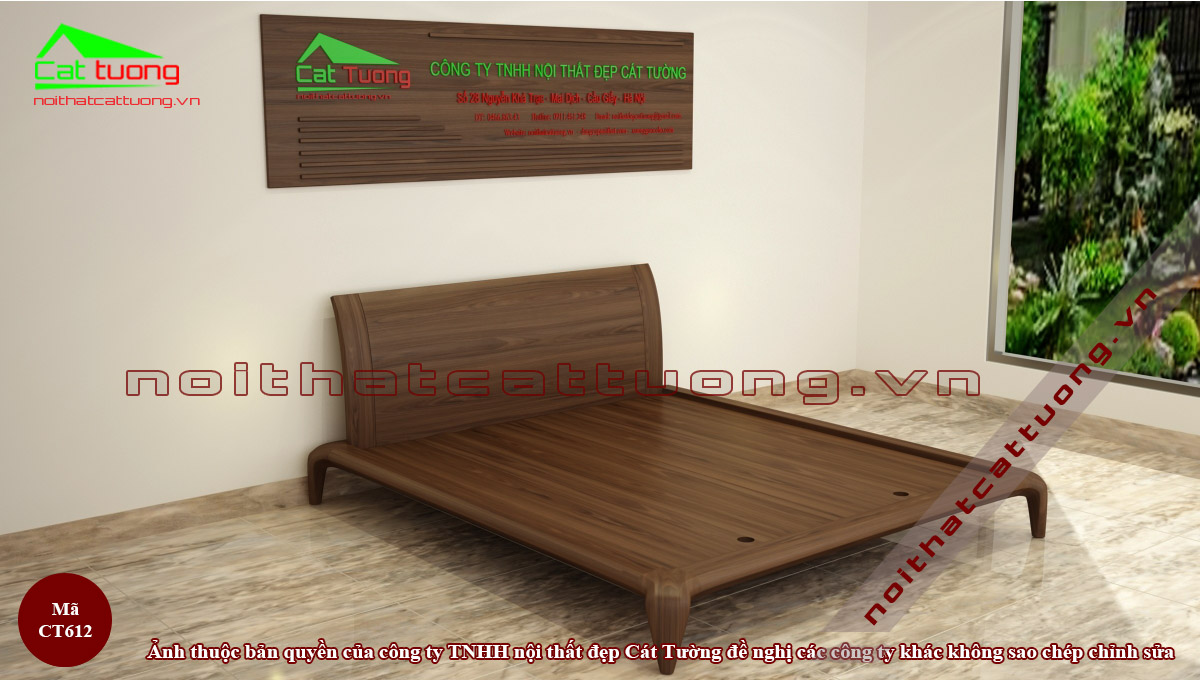 Mẫu giường ngủ bằng gỗ đẹp n4 cao cấp