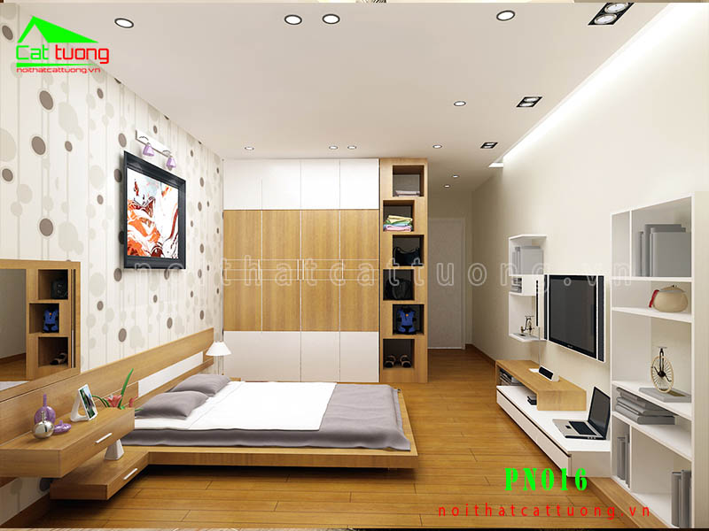 Thiết kế nội thất phòng ngủ chung cư 4