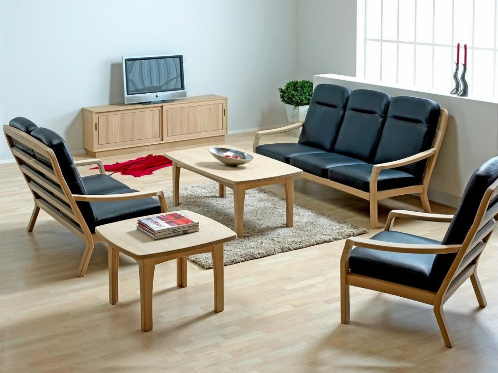 Trang trí phòng khách với bàn ghế gỗ n3 cao cấp