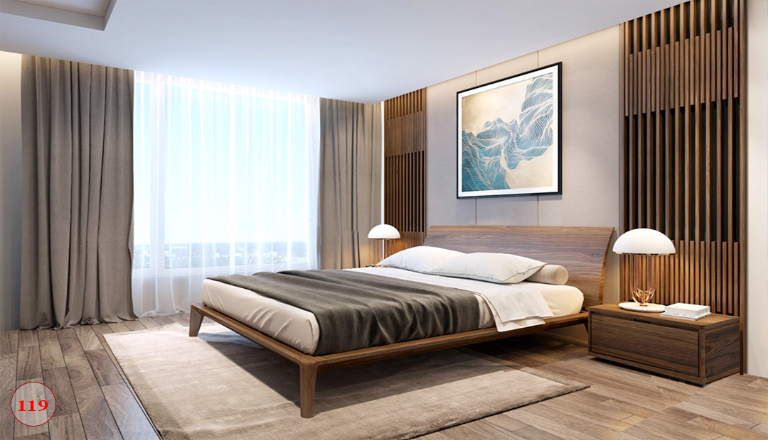 Giường ngủ gỗ tự nhiên n8 cao cấp