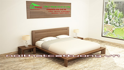 giường ngủ gỗ óc chó CT608