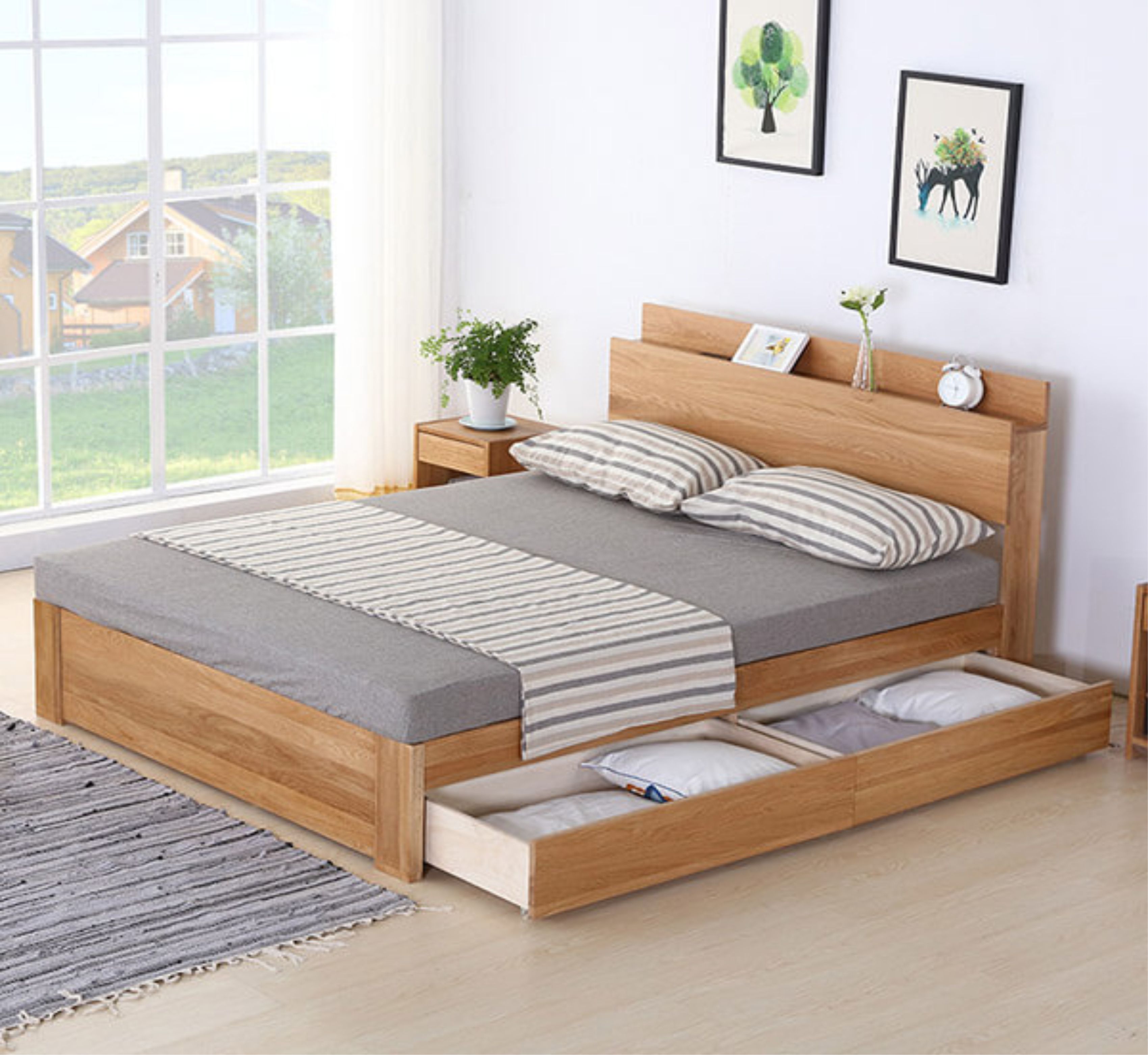 Giường ngủ có ngăn kéo giá rẻ – Mẫu giường ngủ thông minh trong ...