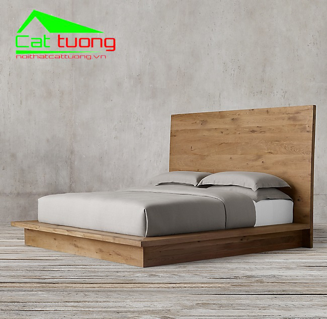 Giường ngủ gỗ sồi nga 2