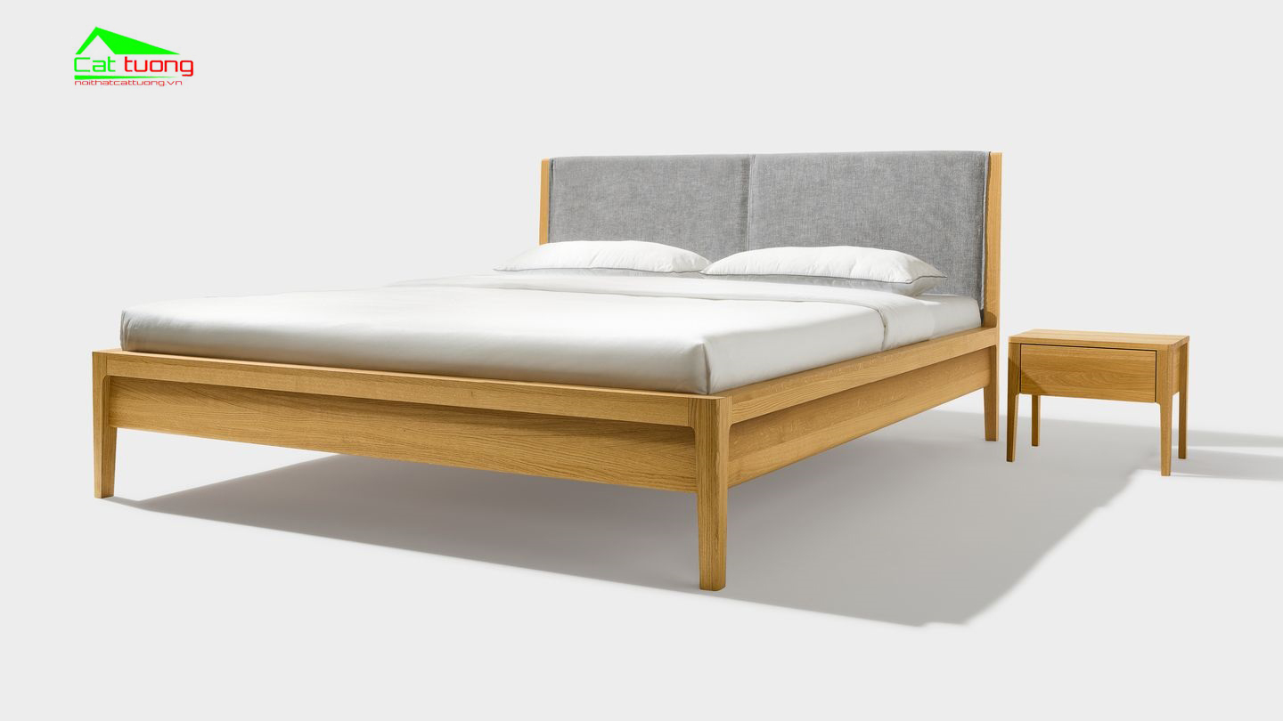 Táp đầu giường gỗ sồi 3