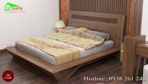giường gỗ óc chó CT645