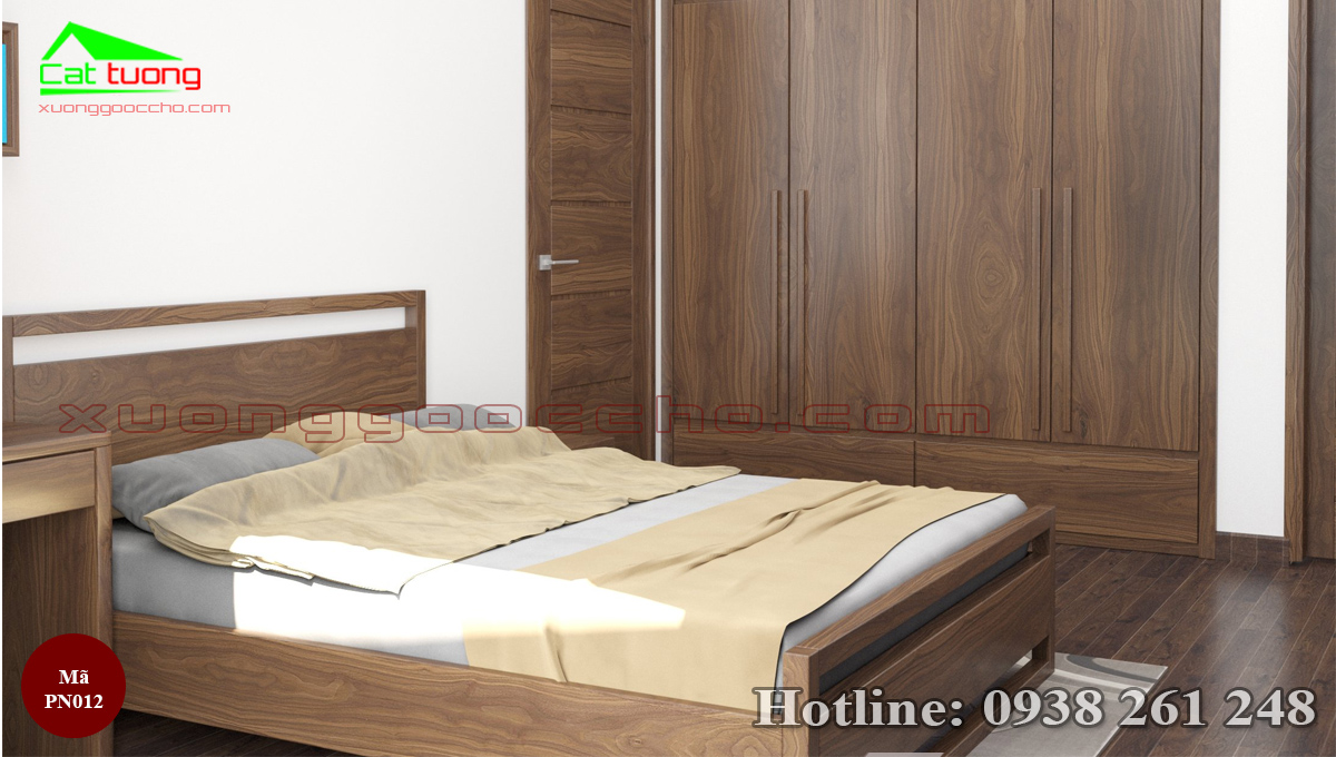 nội thất phòng ngủ gỗ óc chó PN012g
