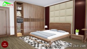 nội thất phòng ngủ gỗ óc chó PN023