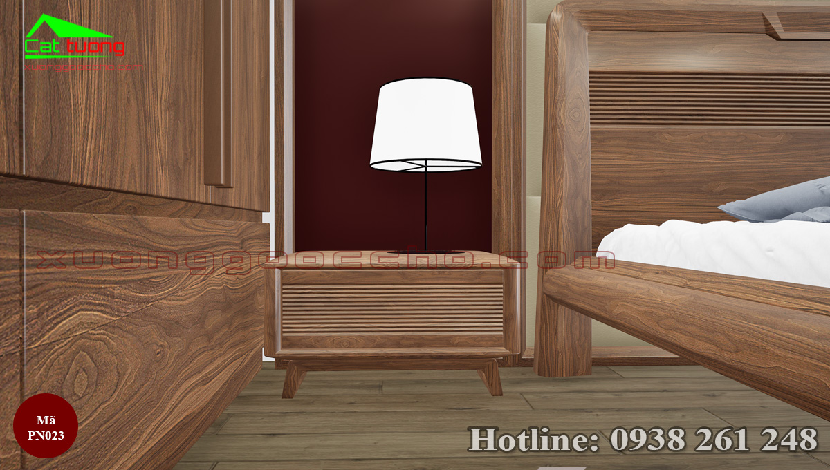 nội thất phòng ngủ gỗ óc chó PN023c