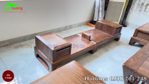 sofa gỗ óc chó CT165d
