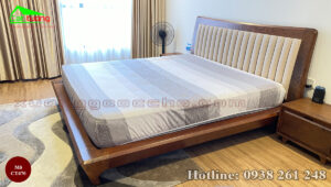 giường gỗ óc chó CT670j