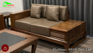 sofa gỗ óc chó CT167j