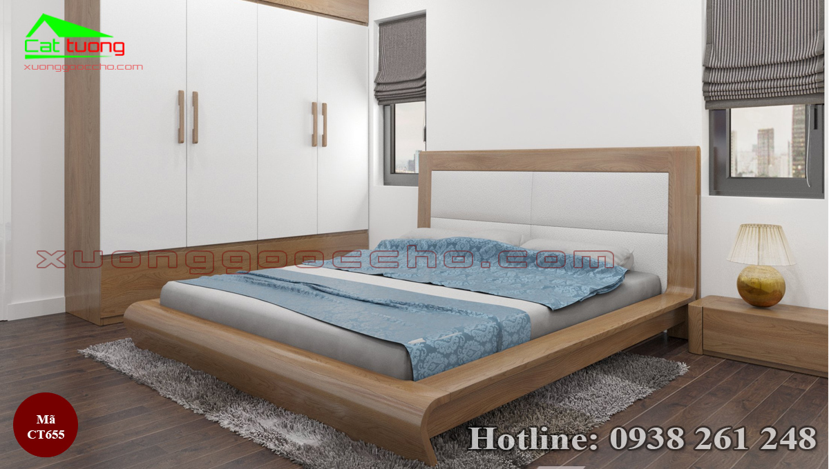 giường ngủ kiểu nhật gỗ tự nhiên