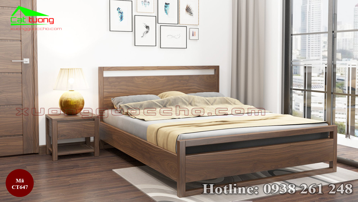 giường ngủ gỗ óc chó tại Kiên Giang