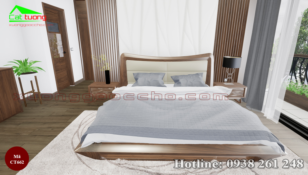 giường ngủ gỗ óc chó tại Trà Vinh