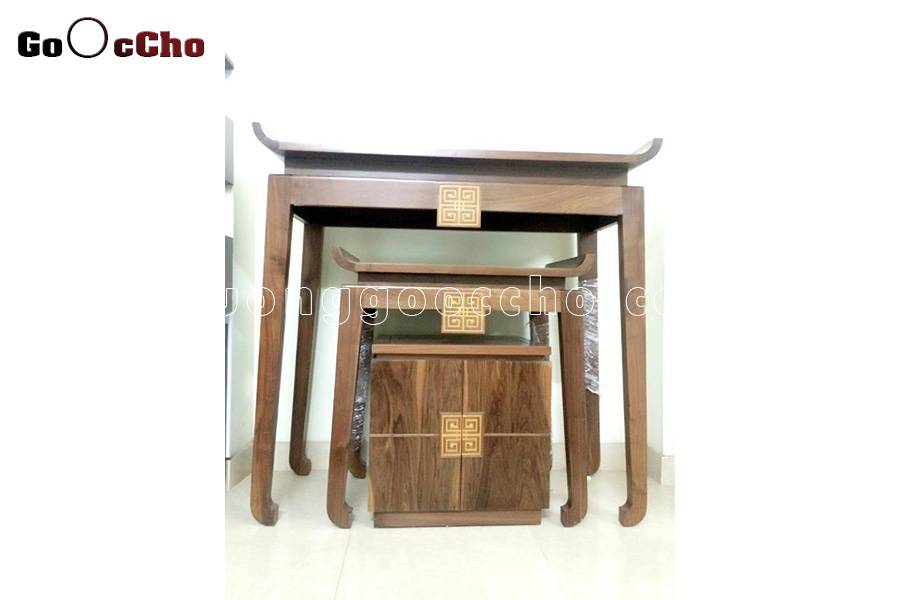 bàn thờ gỗ óc chó tại Bà Rịa Vũng Tàu