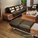 sofa gỗ óc chó CT170